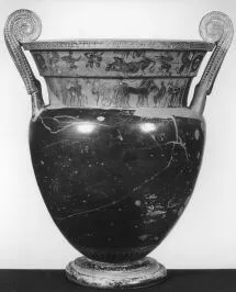KRATER, VOLUTE (ATHENIAN, BLACK-FIGURE)