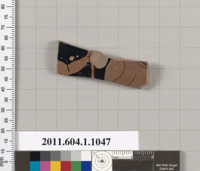 Terracotta fragment of a kylix (drinking cup)