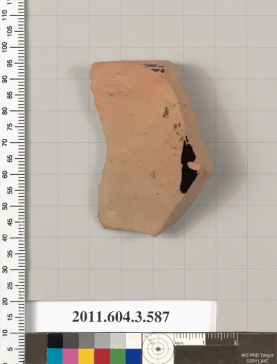 Terracotta fragment of a column-krater (bowl for mixing wine and water)