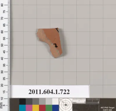 Terracotta fragment of a kylix (drinking cup)