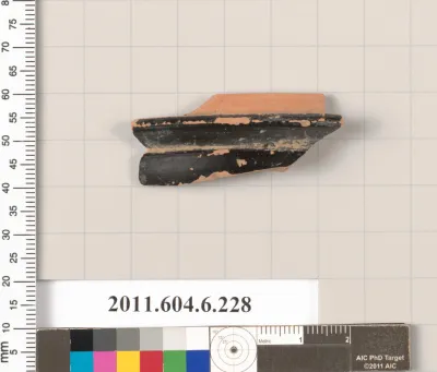 Terracotta fragment of a pyxis (box)