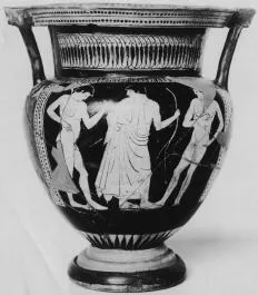 KRATER, COLUMN (ATHENIAN, RED-FIGURE)