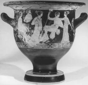 KRATER, BELL (ATHENIAN, RED-FIGURE)