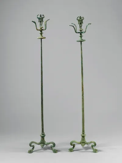 Pair of Candelabra with a Dancer