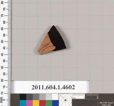 Terracotta fragment of a kylix (drinking cup)