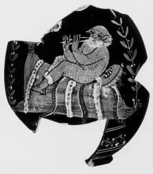 LEKYTHOS, SQUAT, FRAGMENT (SOUTH ITALIAN, SICILIAN, RED-FIGURE)