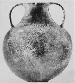 AMPHORA, BELLY (ETRUSCAN, BUCCHERO)