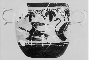 SKYPHOS (BOEOTIAN, CABIRION WARE, BLACK-FIGURE)