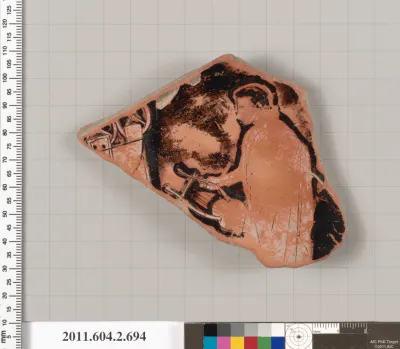 Terracotta fragment of a calyx-krater (bowl for mixing wine and water)