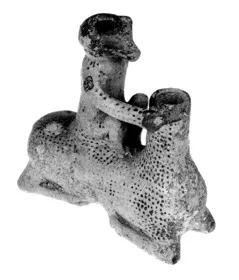 FIGURE VASE (ETRUSCO-CORINTHIAN)
