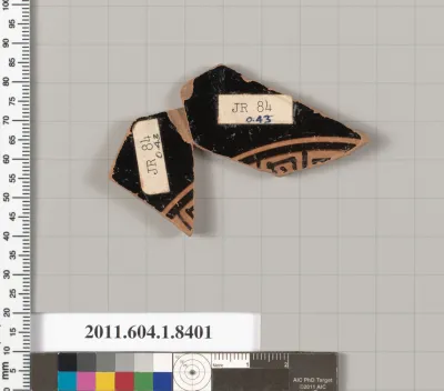 Terracotta fragment of a kylix (drinking cup)