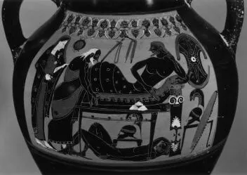 AMPHORA, BELLY, TYPE B (ATHENIAN, BLACK-FIGURE)