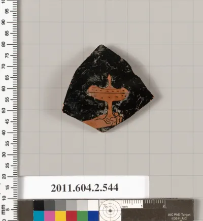 Terracotta fragment of a column-krater (bowl for mixing wine and water)