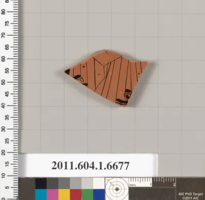 Terracotta fragment of a kylix (drinking cup)