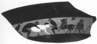 CUP, LITTLE MASTER BAND, FRAGMENTS (ATHENIAN, BLACK-FIGURE)