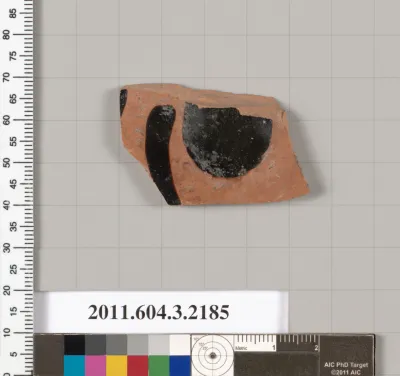 Terracotta fragment of a kylix (drinking cup)