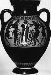 AMPHORA, BELLY, TYPE B (ATHENIAN, BLACK-FIGURE)