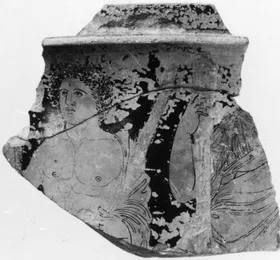 PYXIS, FRAGMENT (ATHENIAN, RED-FIGURE)
