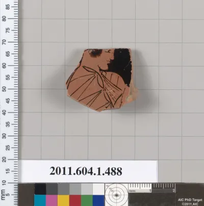 Terracotta fragment of a kylix (drinking cup)