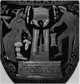 AMPHORA, PANATHENAIC SHAPE (SOUTH ITALIAN, APULIAN, RED-FIGURE)