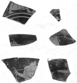CUP, FRAGMENTS (ATHENIAN, RED-FIGURE)