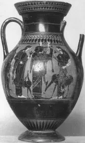 AMPHORA, BELLY, TYPE B (ATHENIAN, BLACK-FIGURE)