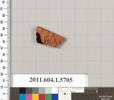 Terracotta fragment of a kylix (drinking cup)