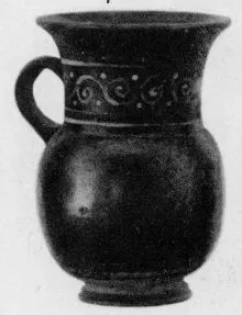 MUG (SOUTH ITALIAN, GNATHIAN, BLACK GLAZE)