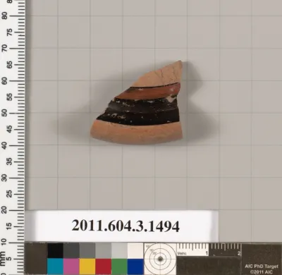 Terracotta fragment of a skyphos (deep drinking cup)