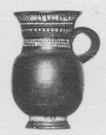 OINOCHOE (SOUTH ITALIAN, GNATHIAN, BLACK GLAZE)