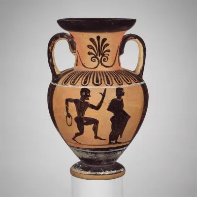 Terracotta neck-amphora (jar)