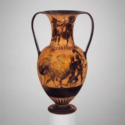 Terracotta neck-amphora of Nicosthenic shape (jar)