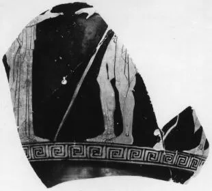 KRATER, BELL, FRAGMENT (ATHENIAN, RED-FIGURE)
