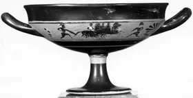 CUP DROOP (ATHENIAN, BLACK-FIGURE)