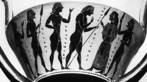 KANTHAROS (ATHENIAN, BLACK-FIGURE)