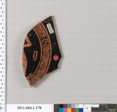 Terracotta fragment of a kylix (drinking cup)