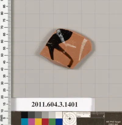 Terracotta fragment of a skyphos (deep drinking cup)