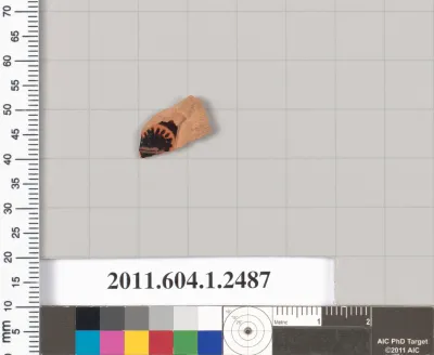 Terracotta fragment of a kylix (drinking cup)