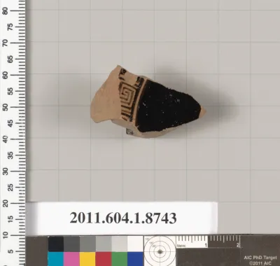 Terracotta fragment of a stemless cup