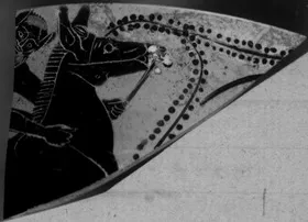 KYATHOS, FRAGMENT (ATHENIAN, BLACK-FIGURE)