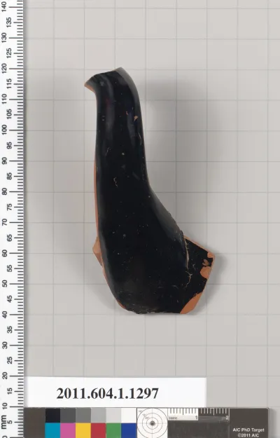 Terracotta fragment of a kylix (drinking cup)