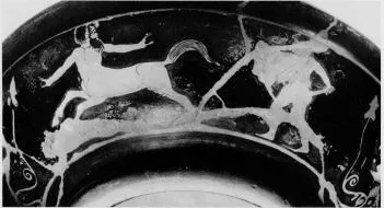 CUP, STEMLESS (ATHENIAN, RED-FIGURE)