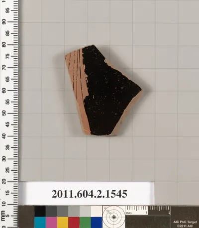 Terracotta fragment of a skyphos (deep drinking cup)