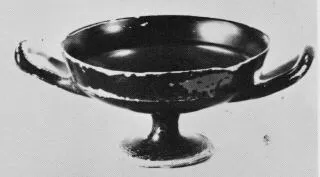 CUP (ATHENIAN, BLACK GLAZE)