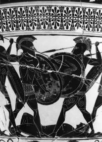 KRATER, CALYX (ATHENIAN, BLACK-FIGURE)