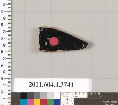 Terracotta fragment of a kylix (drinking cup)