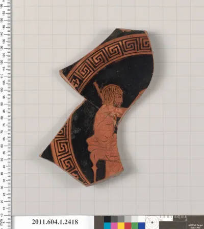 Terracotta fragment of a kylix (drinking cup)