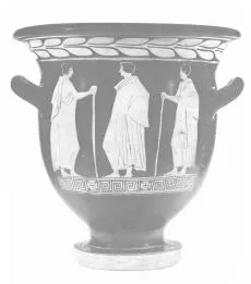 KRATER, BELL (SOUTH ITALIAN, LUCANIAN, RED-FIGURE)