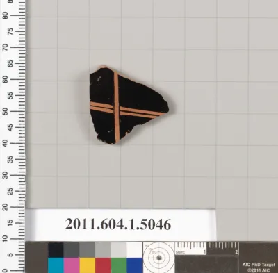 Terracotta fragment of a kylix (drinking cup)