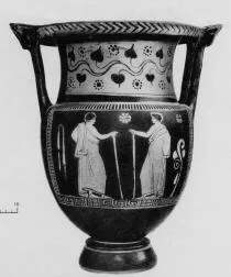KRATER, COLUMN (SOUTH ITALIAN, APULIAN, RED-FIGURE)